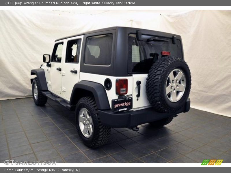 Bright White / Black/Dark Saddle 2012 Jeep Wrangler Unlimited Rubicon 4x4