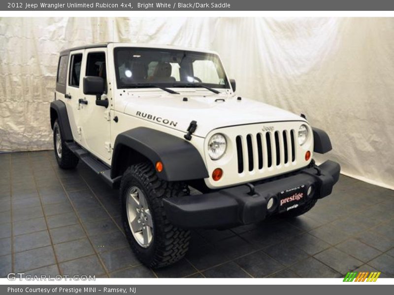 Bright White / Black/Dark Saddle 2012 Jeep Wrangler Unlimited Rubicon 4x4