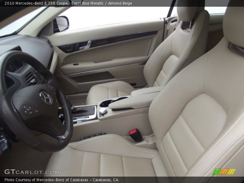 Capri Blue Metallic / Almond Beige 2010 Mercedes-Benz E 350 Coupe