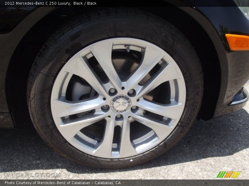 Black / Black 2012 Mercedes-Benz C 250 Luxury