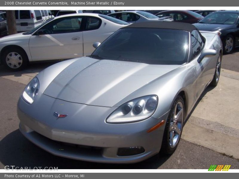 Machine Silver Metallic / Ebony 2008 Chevrolet Corvette Convertible