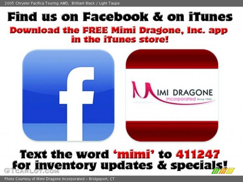 Brilliant Black / Light Taupe 2005 Chrysler Pacifica Touring AWD