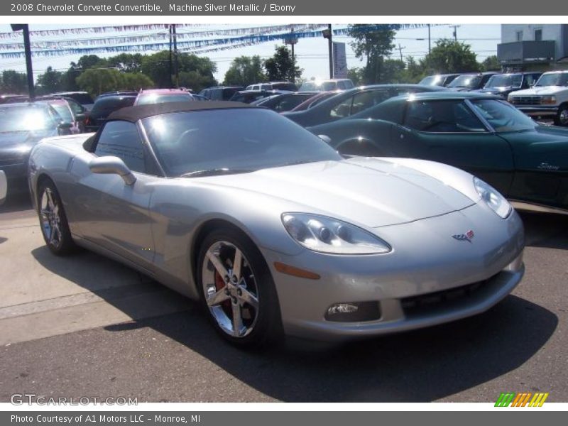 Machine Silver Metallic / Ebony 2008 Chevrolet Corvette Convertible
