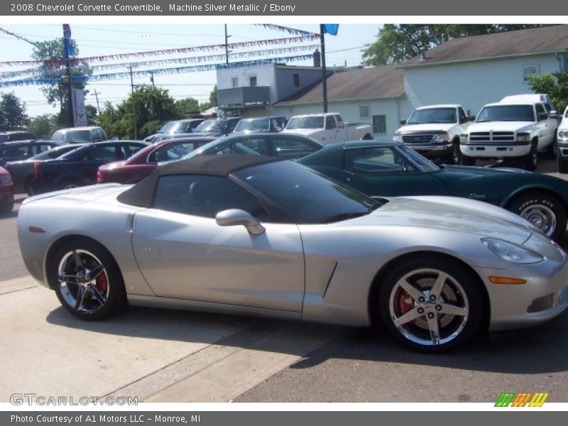 Machine Silver Metallic / Ebony 2008 Chevrolet Corvette Convertible