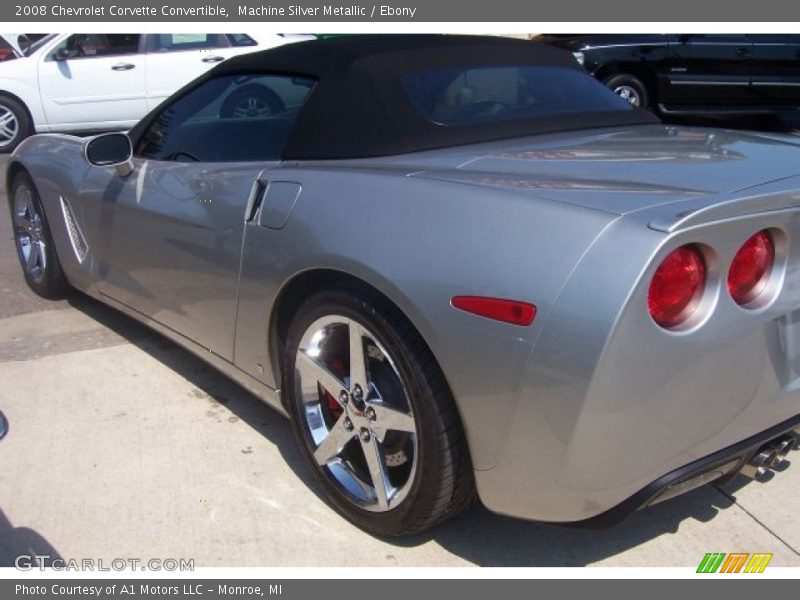 Machine Silver Metallic / Ebony 2008 Chevrolet Corvette Convertible