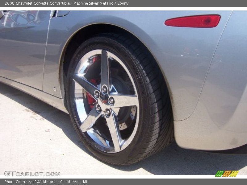 Machine Silver Metallic / Ebony 2008 Chevrolet Corvette Convertible