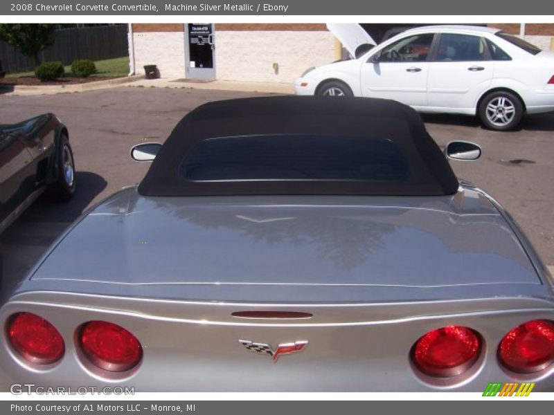Machine Silver Metallic / Ebony 2008 Chevrolet Corvette Convertible