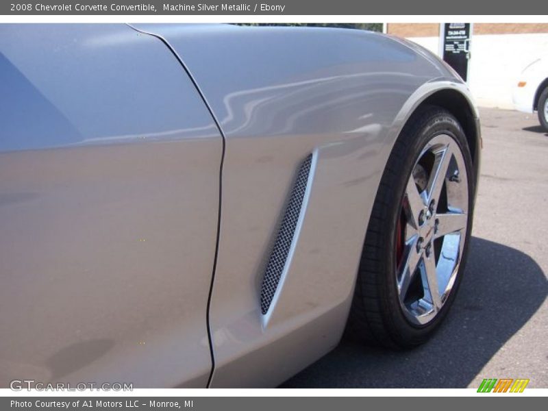 Machine Silver Metallic / Ebony 2008 Chevrolet Corvette Convertible