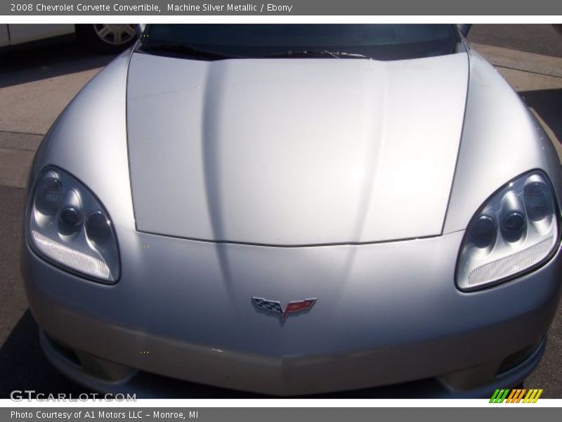 Machine Silver Metallic / Ebony 2008 Chevrolet Corvette Convertible