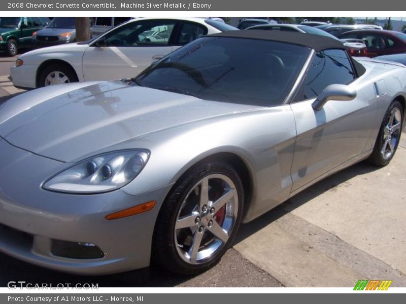 Machine Silver Metallic / Ebony 2008 Chevrolet Corvette Convertible