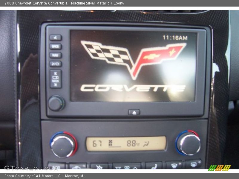 Machine Silver Metallic / Ebony 2008 Chevrolet Corvette Convertible