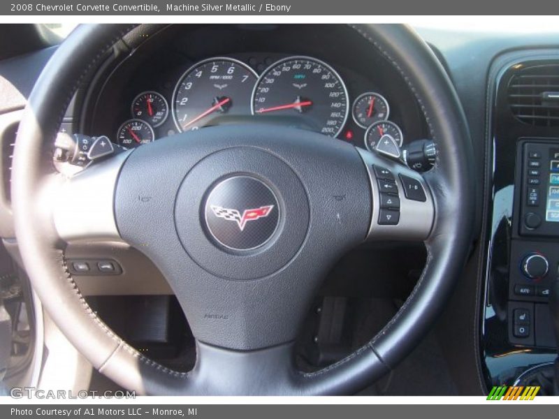 Machine Silver Metallic / Ebony 2008 Chevrolet Corvette Convertible