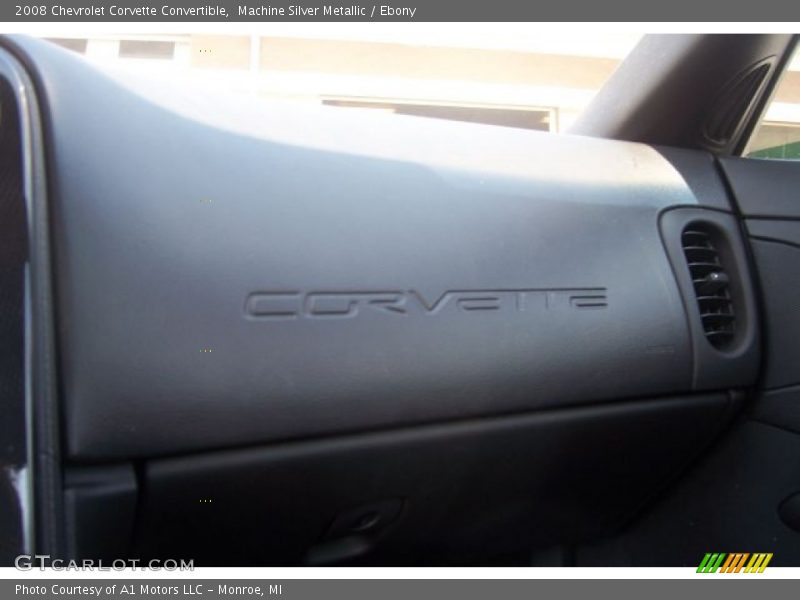 Machine Silver Metallic / Ebony 2008 Chevrolet Corvette Convertible
