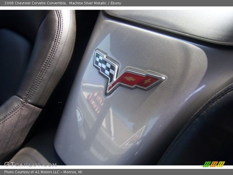 Machine Silver Metallic / Ebony 2008 Chevrolet Corvette Convertible