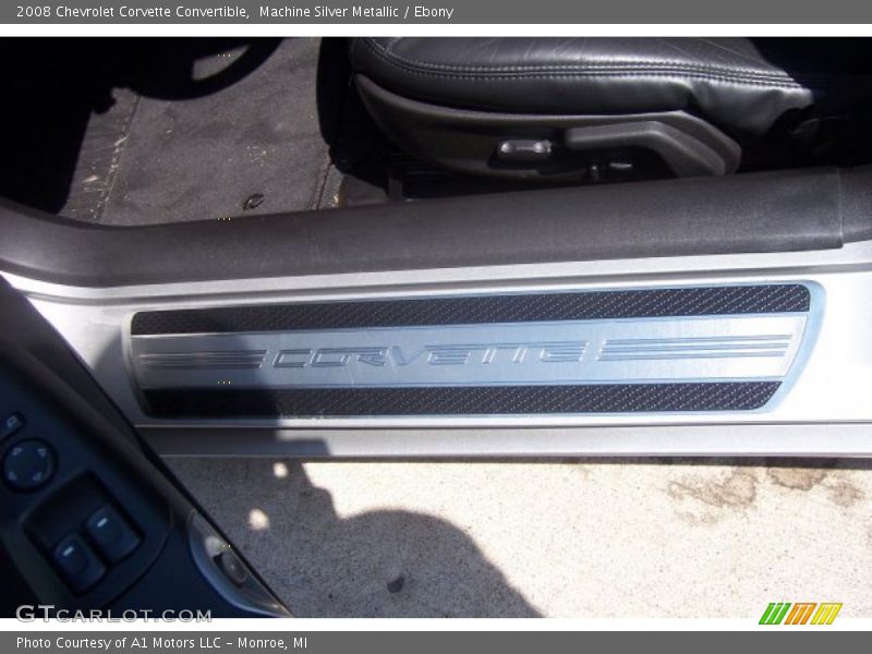 Machine Silver Metallic / Ebony 2008 Chevrolet Corvette Convertible