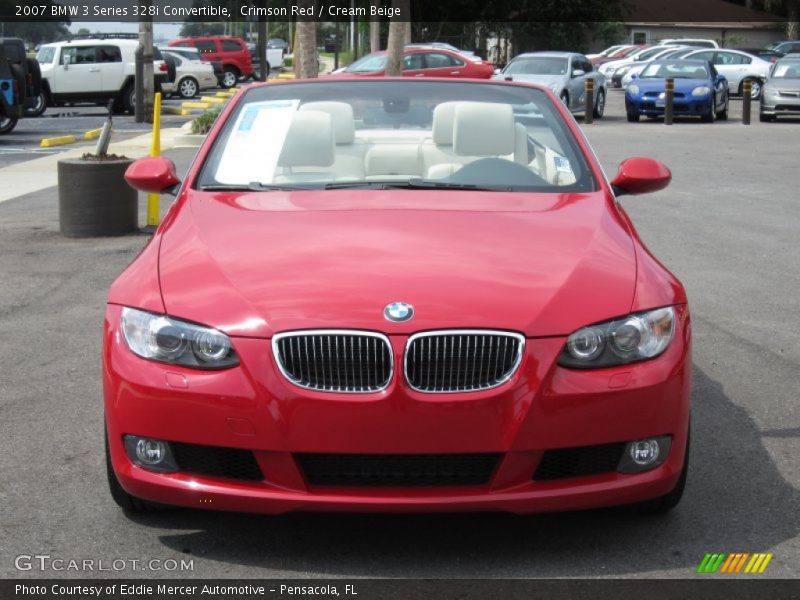 Crimson Red / Cream Beige 2007 BMW 3 Series 328i Convertible