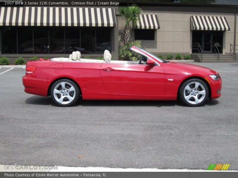 Crimson Red / Cream Beige 2007 BMW 3 Series 328i Convertible