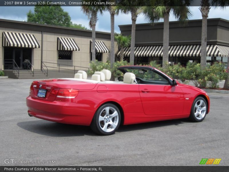 Crimson Red / Cream Beige 2007 BMW 3 Series 328i Convertible