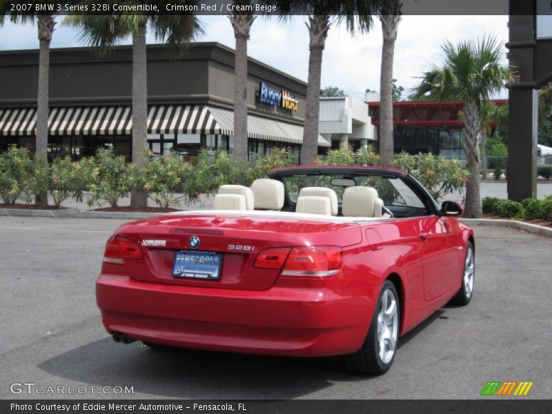 Crimson Red / Cream Beige 2007 BMW 3 Series 328i Convertible