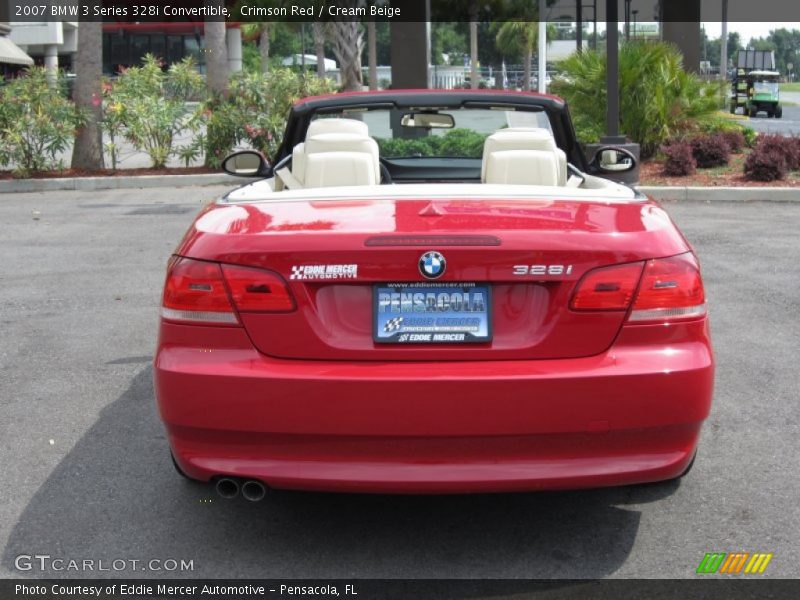 Crimson Red / Cream Beige 2007 BMW 3 Series 328i Convertible