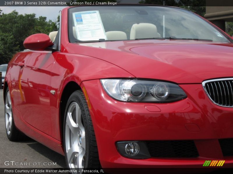 Crimson Red / Cream Beige 2007 BMW 3 Series 328i Convertible