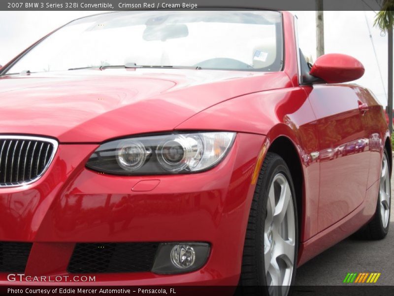 Crimson Red / Cream Beige 2007 BMW 3 Series 328i Convertible