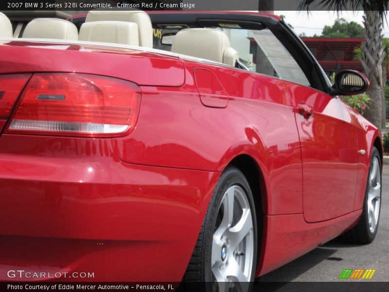Crimson Red / Cream Beige 2007 BMW 3 Series 328i Convertible