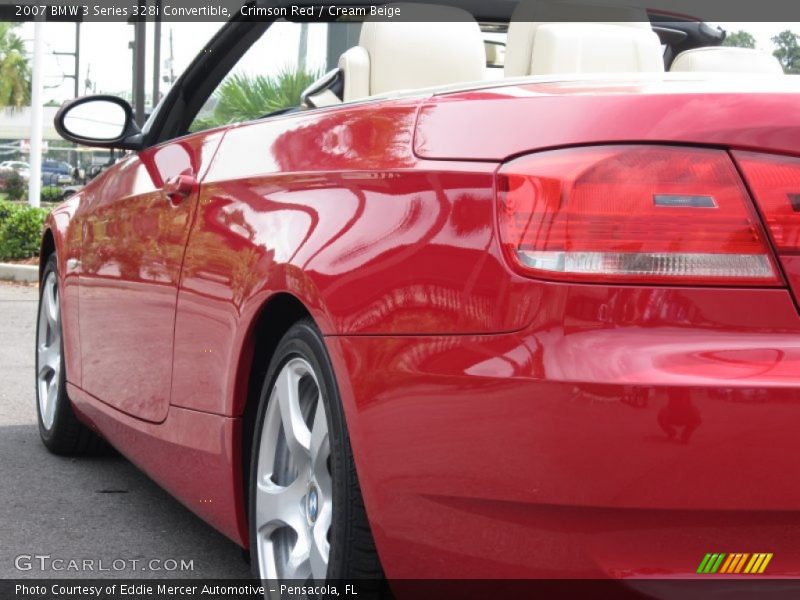 Crimson Red / Cream Beige 2007 BMW 3 Series 328i Convertible