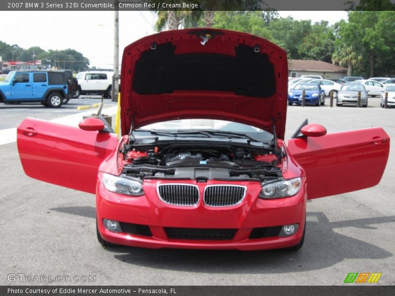 Crimson Red / Cream Beige 2007 BMW 3 Series 328i Convertible
