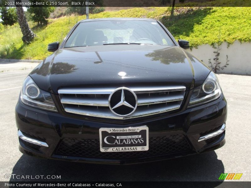 Black / Black 2012 Mercedes-Benz C 250 Sport