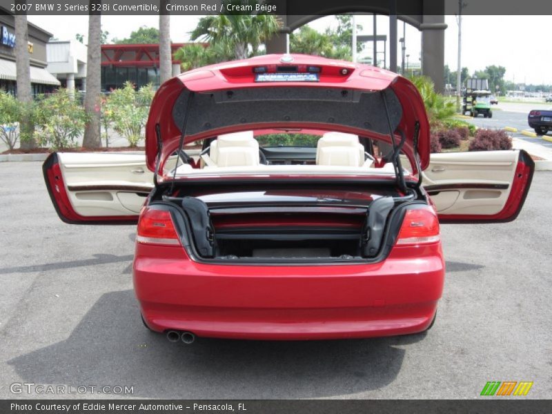 Crimson Red / Cream Beige 2007 BMW 3 Series 328i Convertible