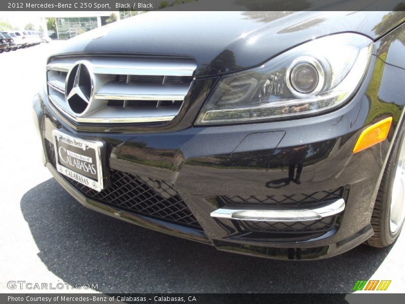 Black / Black 2012 Mercedes-Benz C 250 Sport