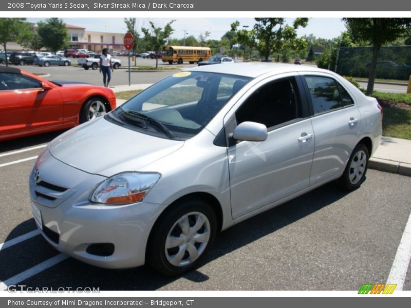 Silver Streak Mica / Dark Charcoal 2008 Toyota Yaris S Sedan
