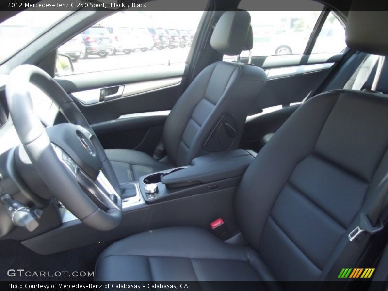 Black / Black 2012 Mercedes-Benz C 250 Sport