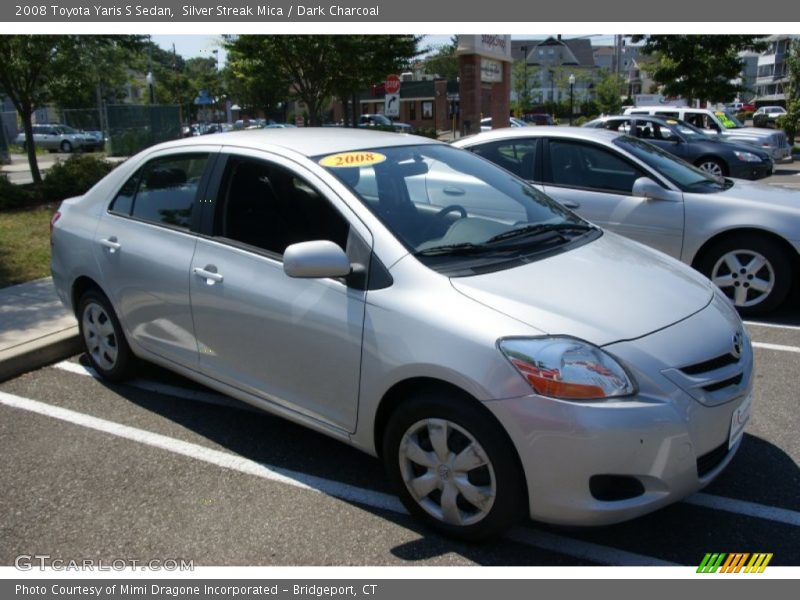 Silver Streak Mica / Dark Charcoal 2008 Toyota Yaris S Sedan