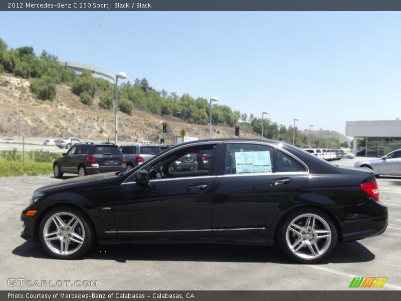 Black / Black 2012 Mercedes-Benz C 250 Sport