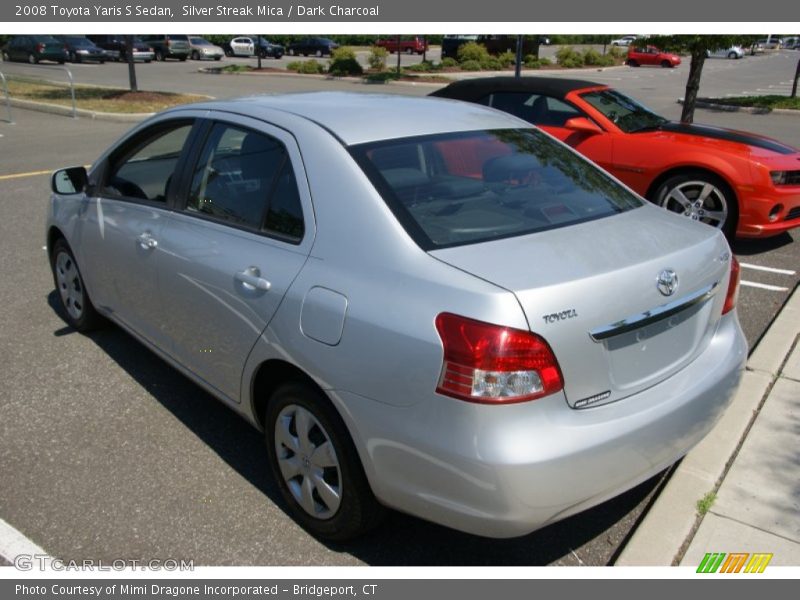 Silver Streak Mica / Dark Charcoal 2008 Toyota Yaris S Sedan