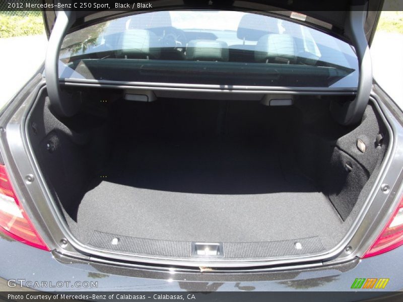 Black / Black 2012 Mercedes-Benz C 250 Sport