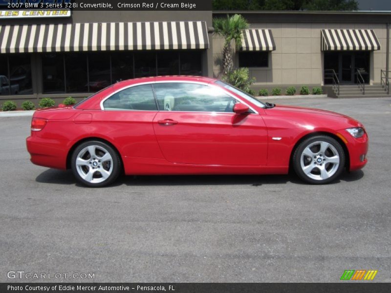 Crimson Red / Cream Beige 2007 BMW 3 Series 328i Convertible