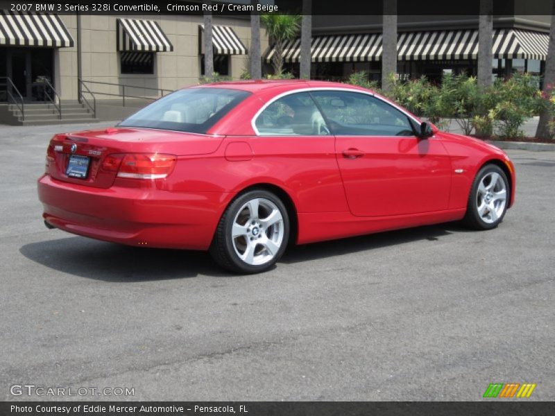 Crimson Red / Cream Beige 2007 BMW 3 Series 328i Convertible