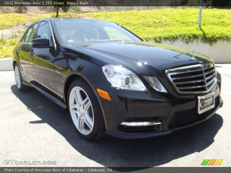 Black / Black 2012 Mercedes-Benz E 350 Sedan