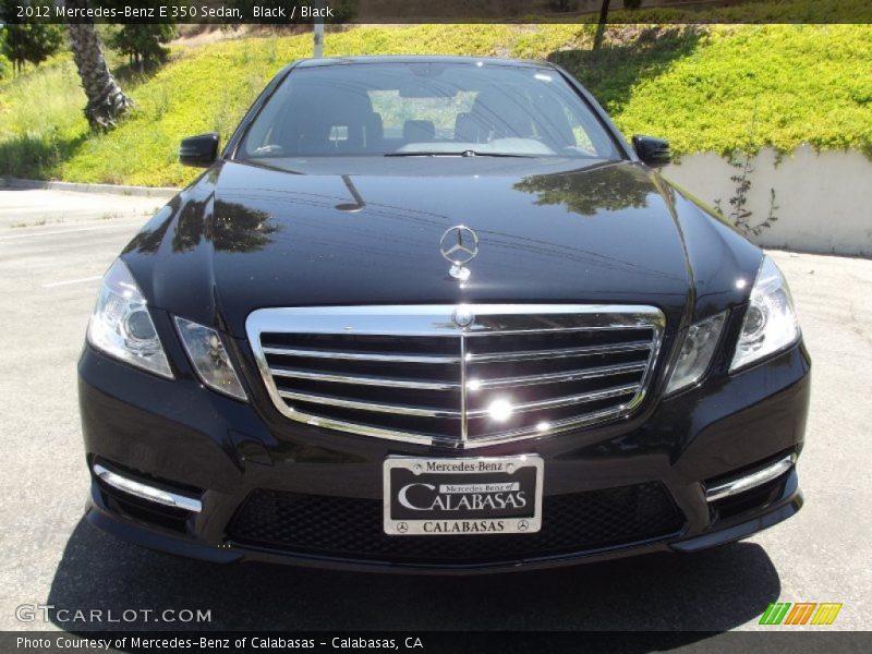 Black / Black 2012 Mercedes-Benz E 350 Sedan