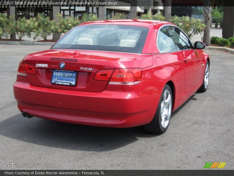 Crimson Red / Cream Beige 2007 BMW 3 Series 328i Convertible