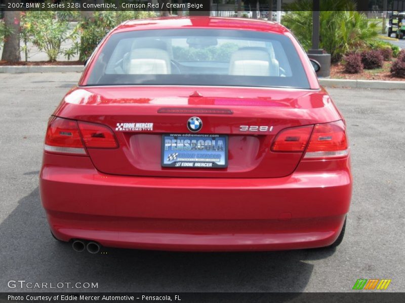 Crimson Red / Cream Beige 2007 BMW 3 Series 328i Convertible