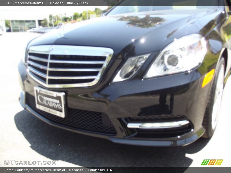 Black / Black 2012 Mercedes-Benz E 350 Sedan