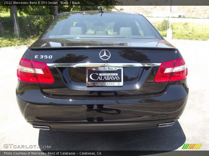 Black / Black 2012 Mercedes-Benz E 350 Sedan