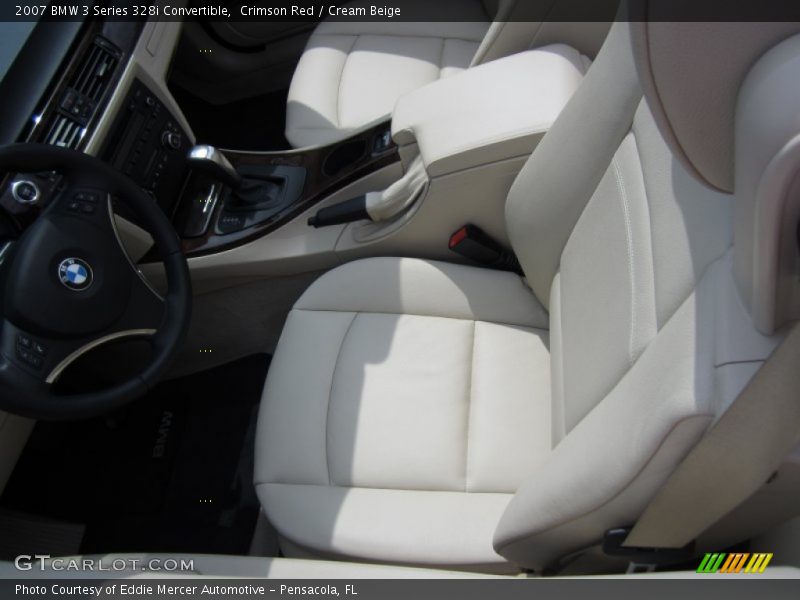 Crimson Red / Cream Beige 2007 BMW 3 Series 328i Convertible