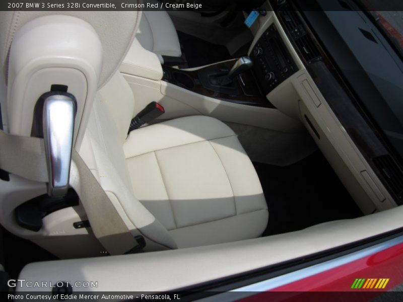 Crimson Red / Cream Beige 2007 BMW 3 Series 328i Convertible