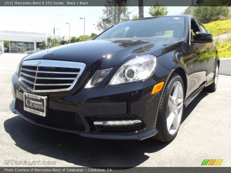 Black / Black 2012 Mercedes-Benz E 350 Sedan