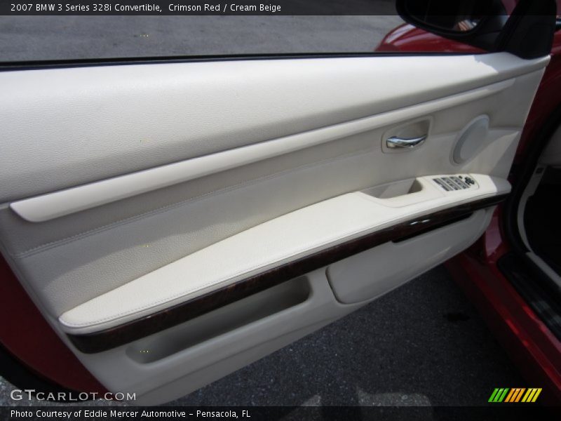 Crimson Red / Cream Beige 2007 BMW 3 Series 328i Convertible